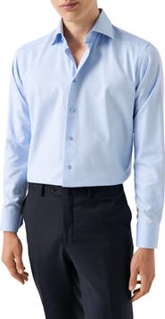 Eton Slim Fit Cotton Twill Dress Shirt