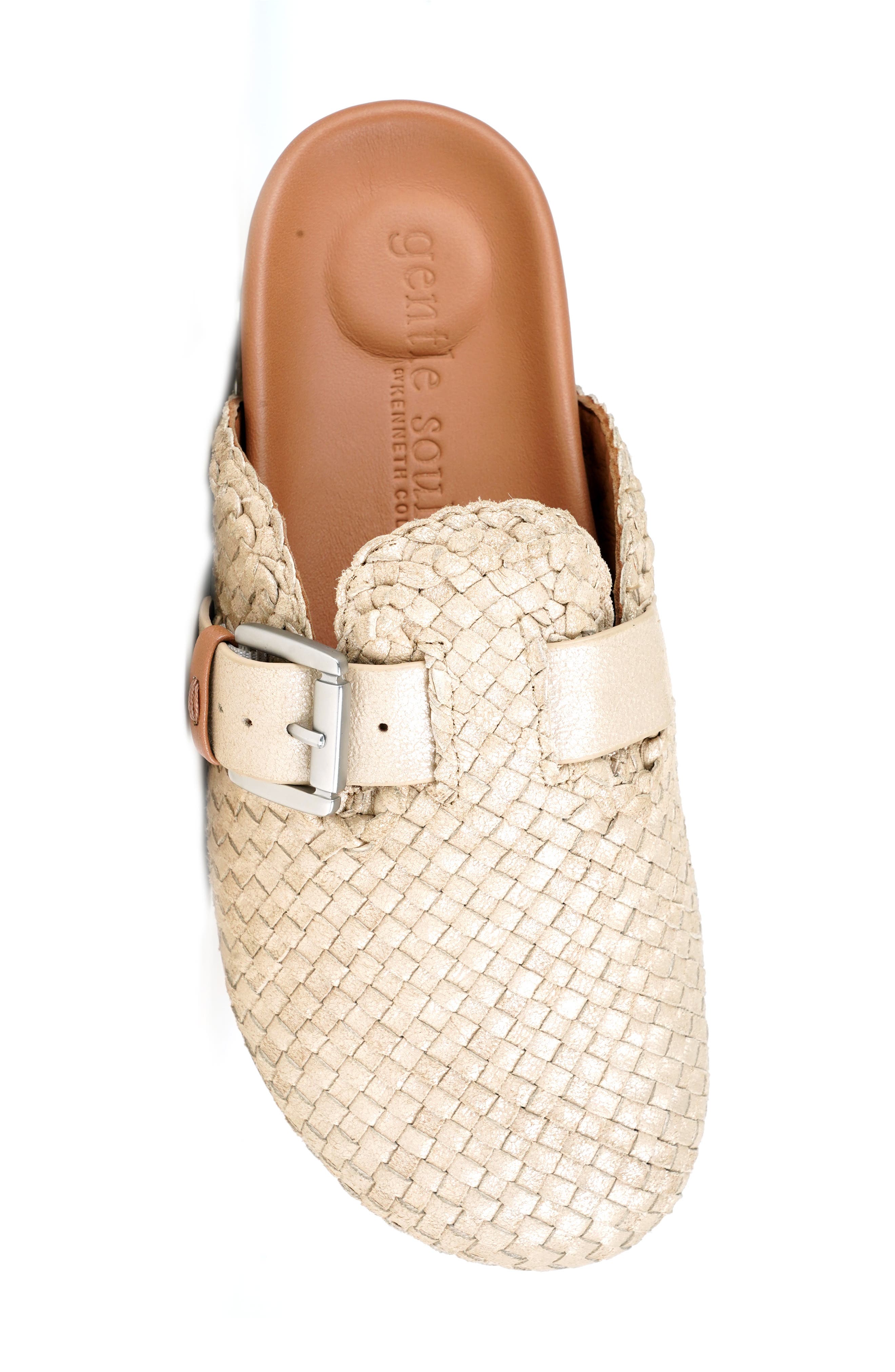 Brantley Mule, Alternate, color, SAND WOVEN LEATHER