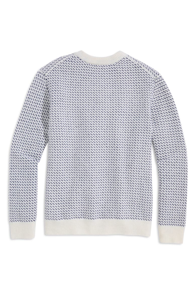 vineyard vines Marine Merino Wool Blend Sweater, Alternate, color, Marshmallow
