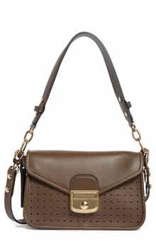 Longchamp Mademoiselle Calfskin Leather Shoulder Bag