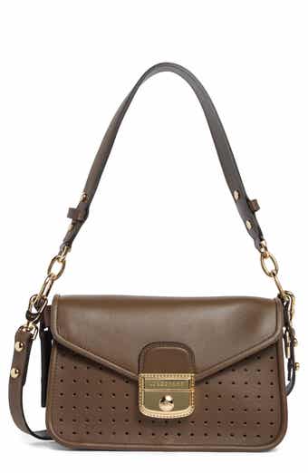 Longchamp Mademoiselle Calfskin Leather Shoulder Bag