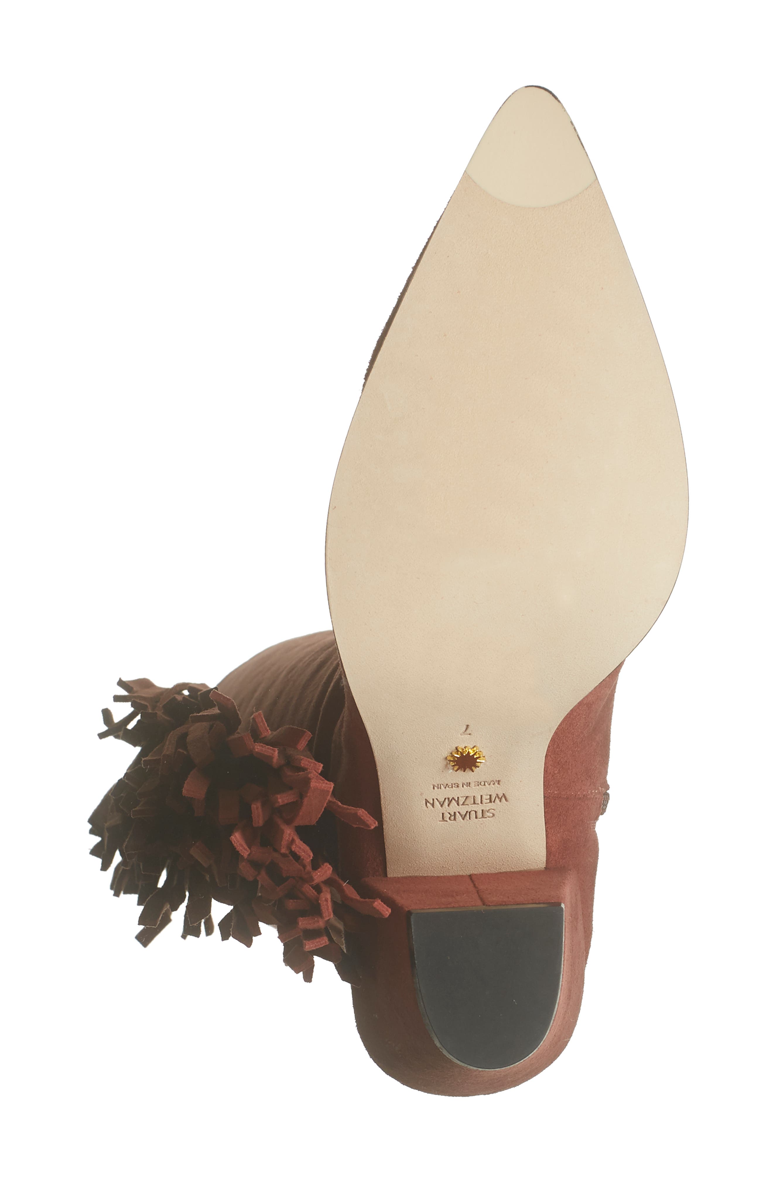 Stuart Weitzman Kenley Fringe Boot, Alternate, color, 