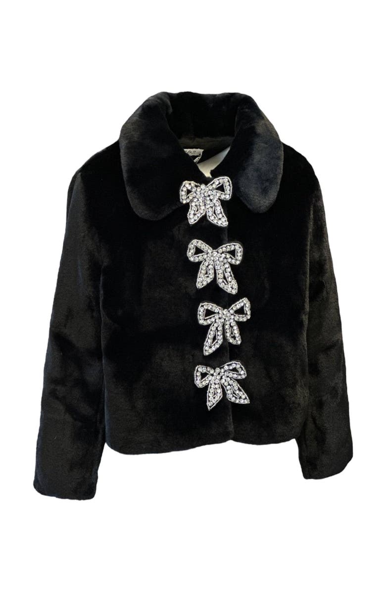 Lola + The Boys Audrey Faux Fur Coat, Main, color, 