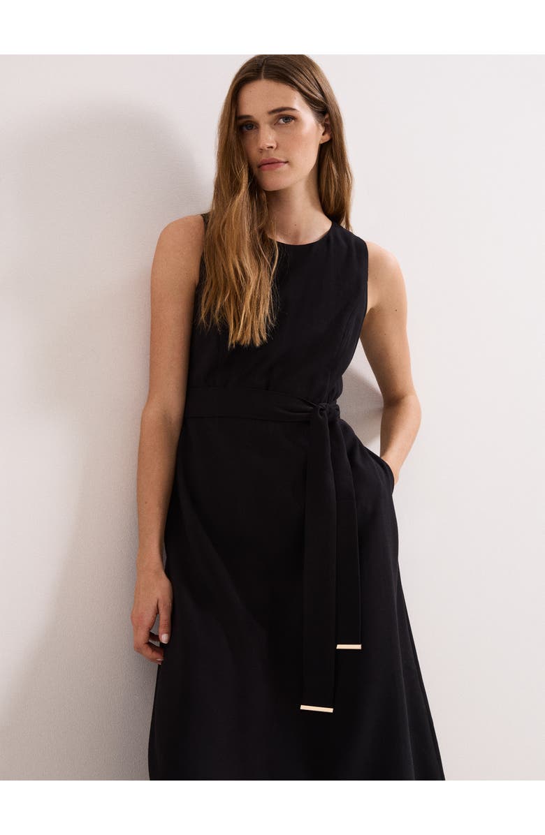 Phase Eight Marta Midi Dress, Alternate, color, Black