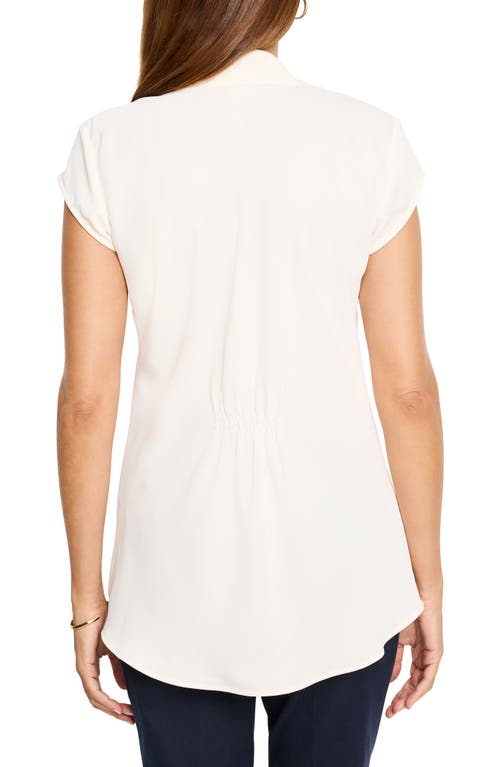 Nic + Zoe Nic+zoe Day To Night Cap Sleeve Top In Classic Cream