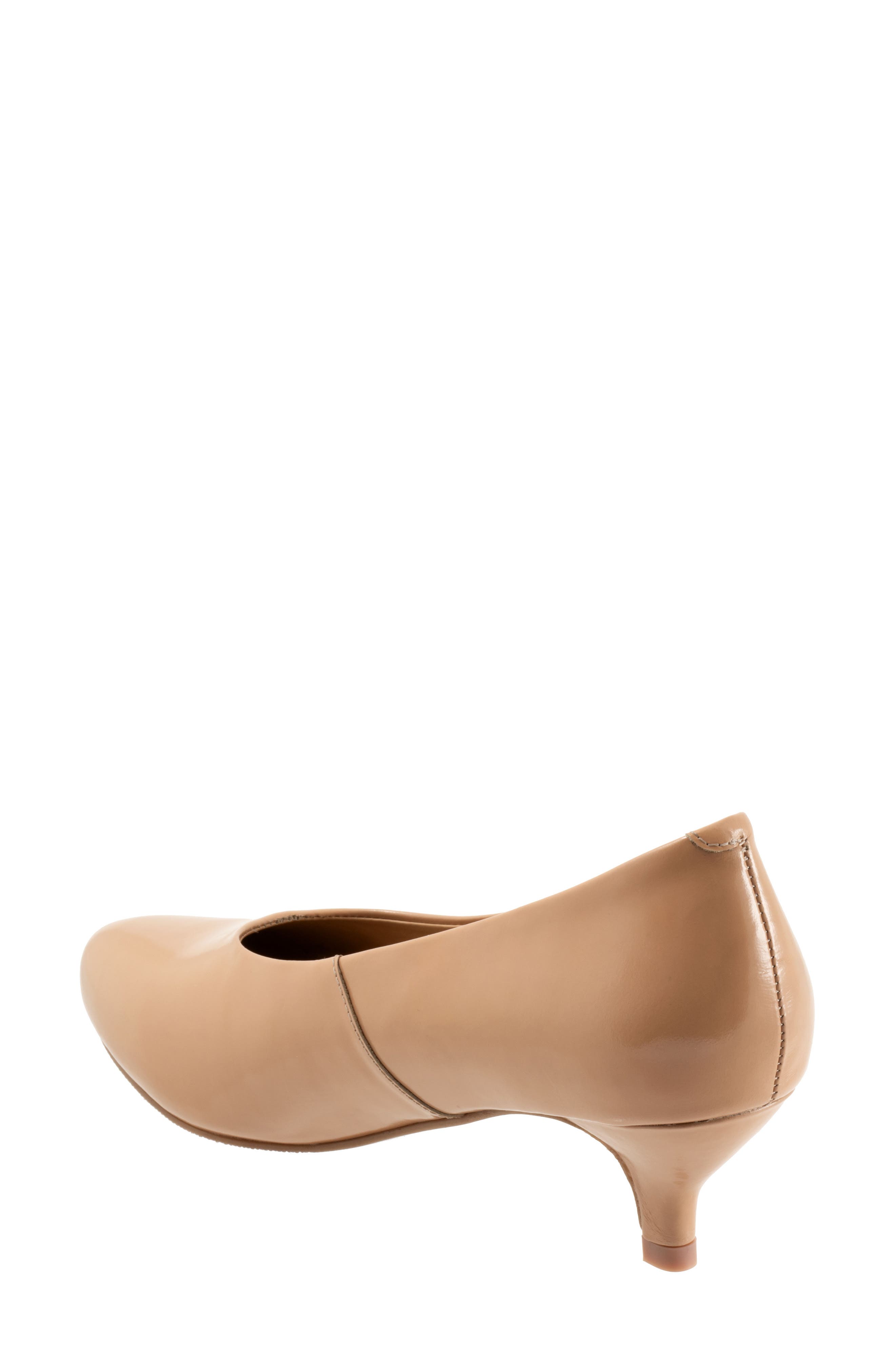 Trotters Kimber Kitten Heel Pump, Alternate, color, Beige Patent