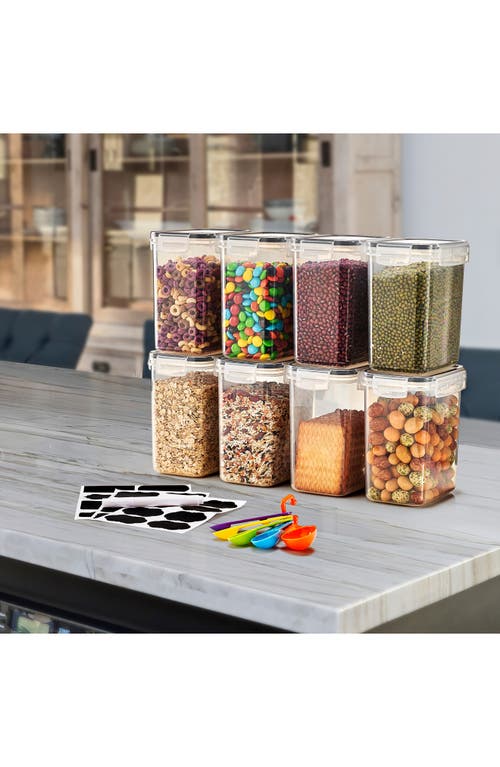 Sorbus 8-pack Airtight Dry Food Storage Containers In Transparent