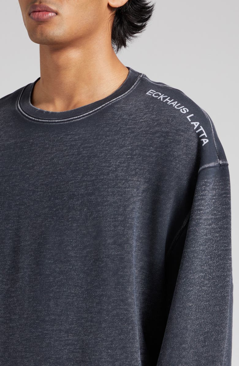 Eckhaus Latta Boxy Crop Sweatshirt, Alternate, color,