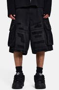 JADED LONDON Distressed Beach Cargo Shorts