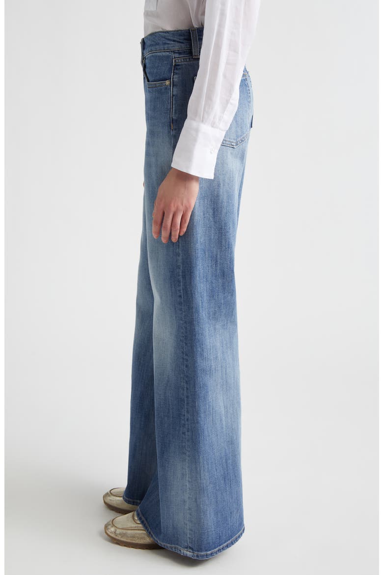 Ankle Flare Leg Jeans, Alternate, color, BLUE