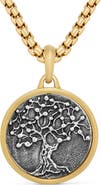 David Yurman Life & Death Duality Amulet in Sterling Silver with 18K Yellow Gold