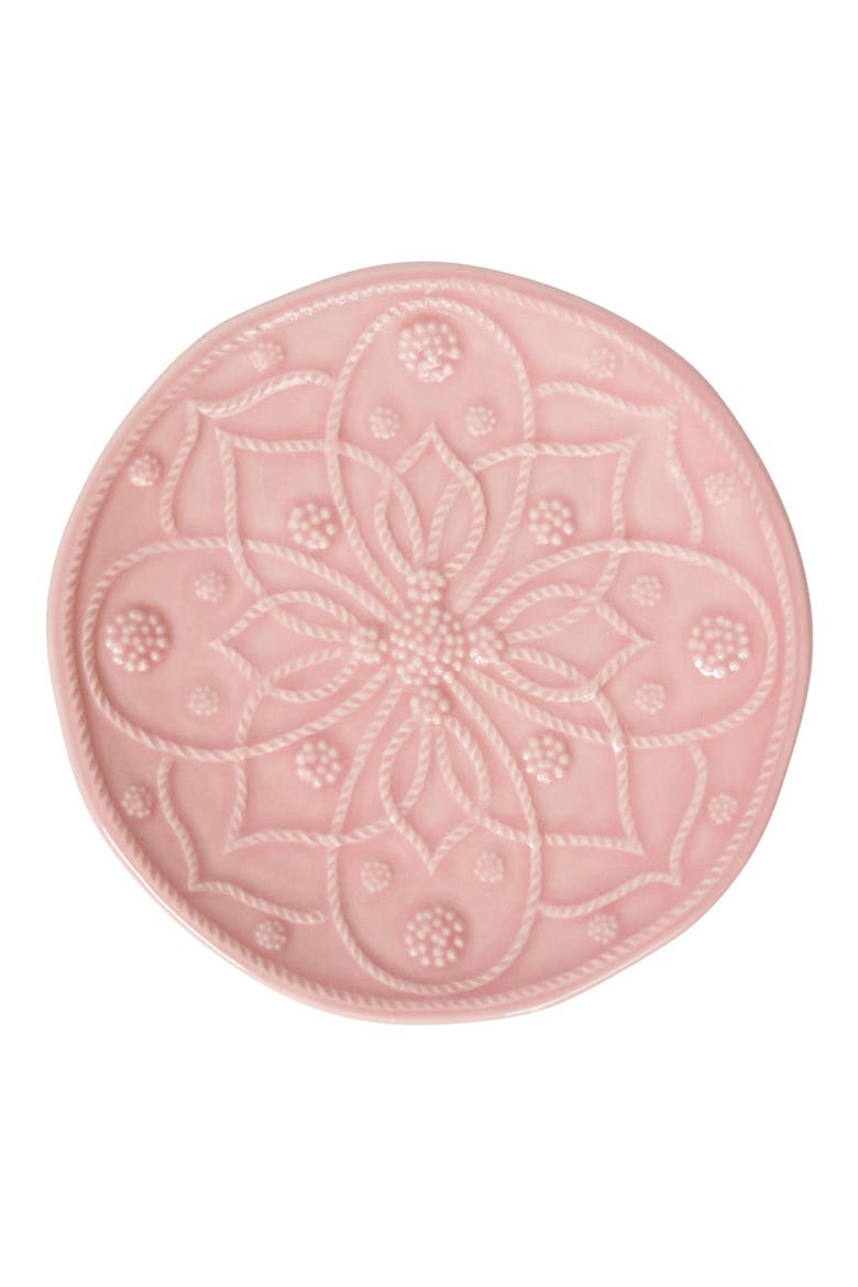Jardins du Monde Set of 4 Side/Cocktail Plates, Alternate, color, BLUSH