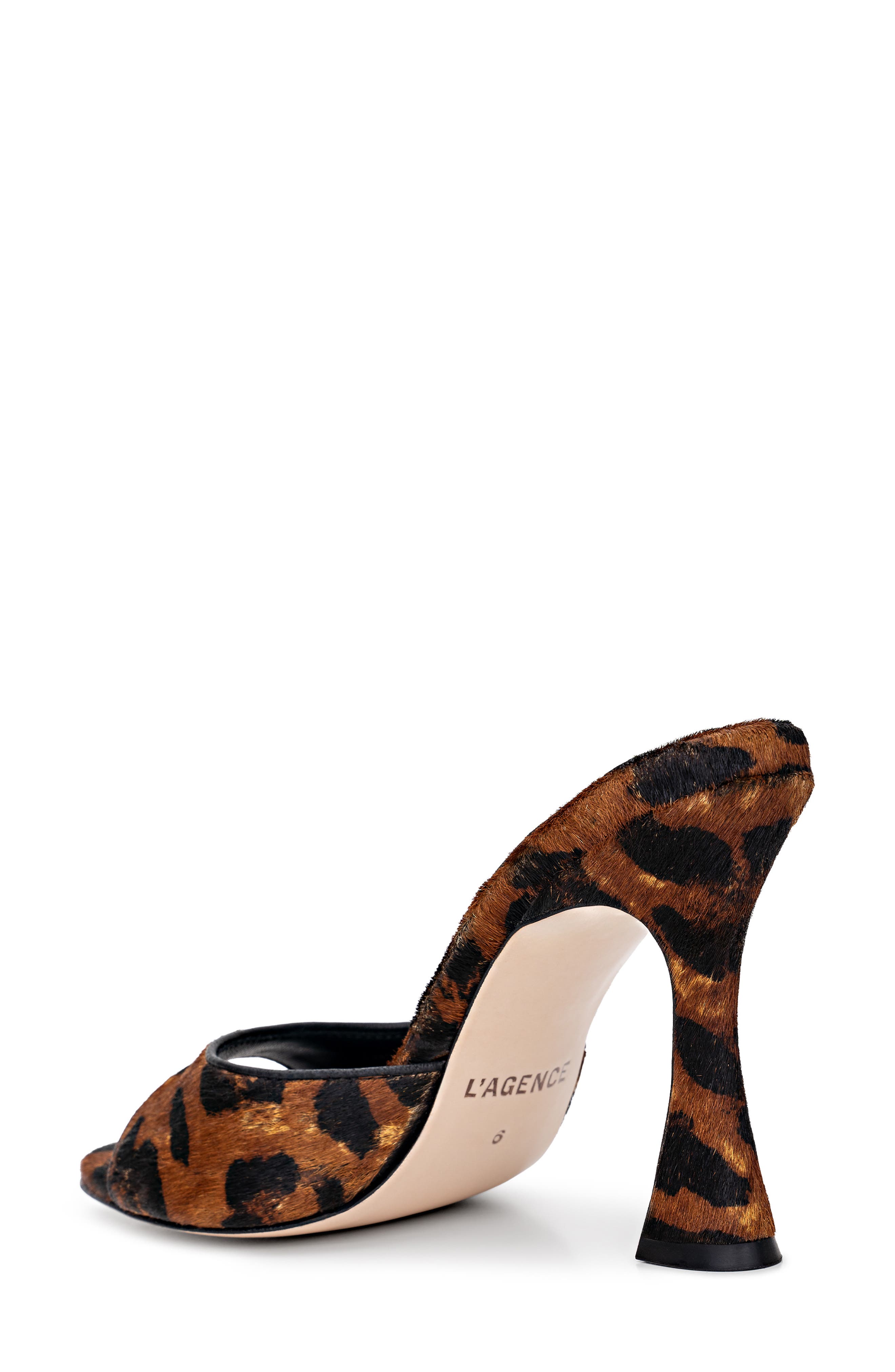 L'AGENCE Avery II Genuine Calf Hair Sandal, Alternate, color, Leopard Calf Hair