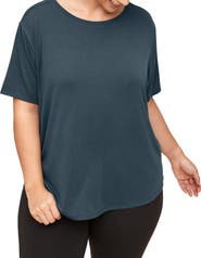 Adore Me Molly Short Skeeve Soft Knit Fabric T-shirt