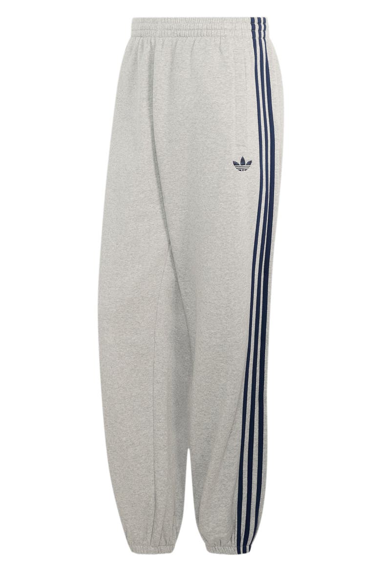 3-Stripes Fleece Joggers, Alternate, color, MEDIUM GREY HEATHER