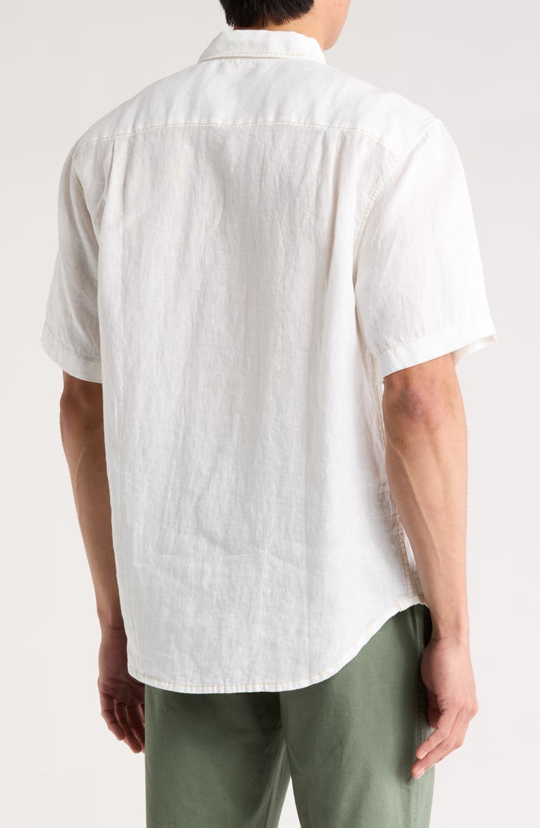 Tommy Bahama Party Breezer Short Sleeve Woven Shirt, Alternate, color, White