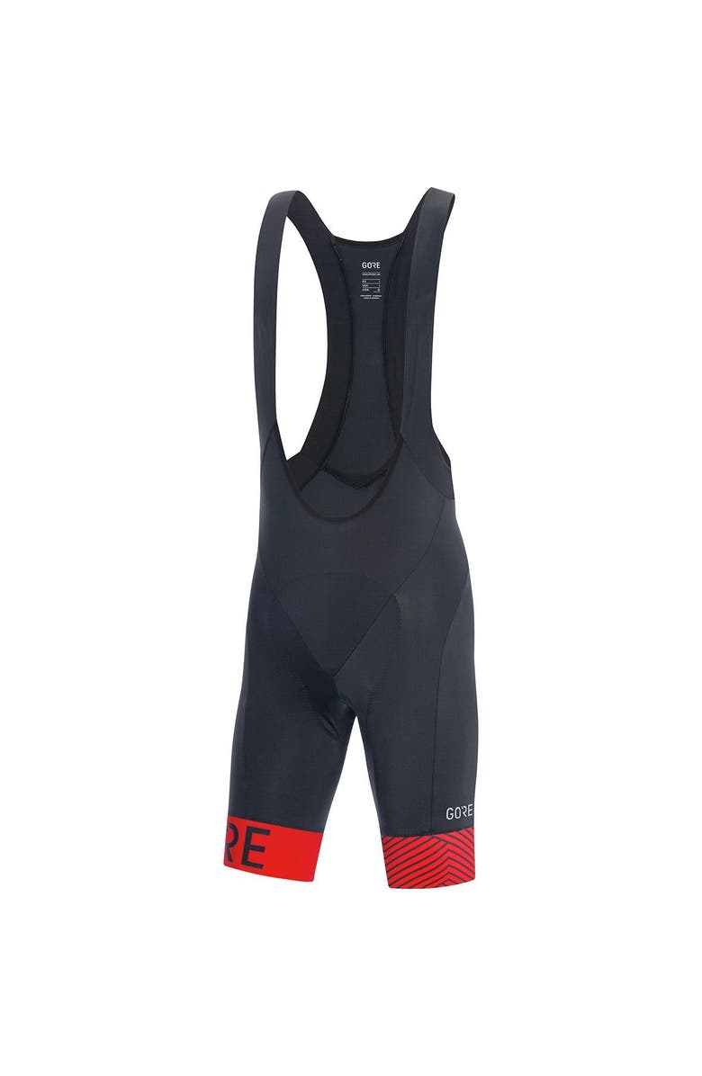 GOREWEAR C5 Optiline Bib Short+ - Men's, Main, color, Black/Red