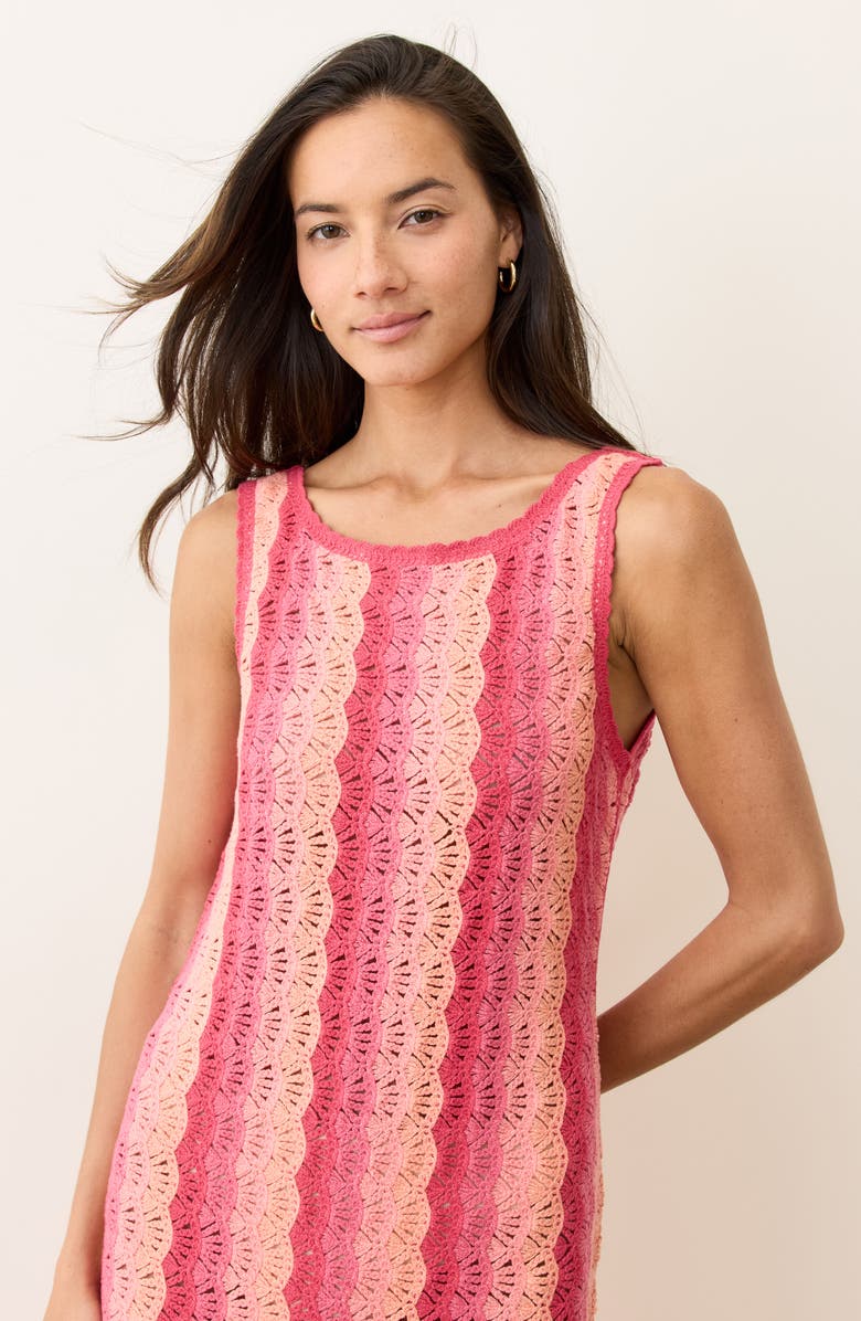 Marine Layer Mirage Sleeveless Midi Sweater Dress, Alternate, color, Hibiscus Multi