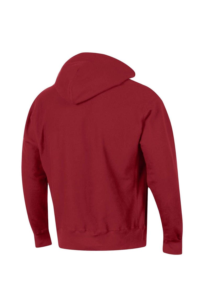 Men's Champion Crimson Washington State Cougars Team Arch Reverse Weave Pullover Hoodie, Alternate, color, Crimson