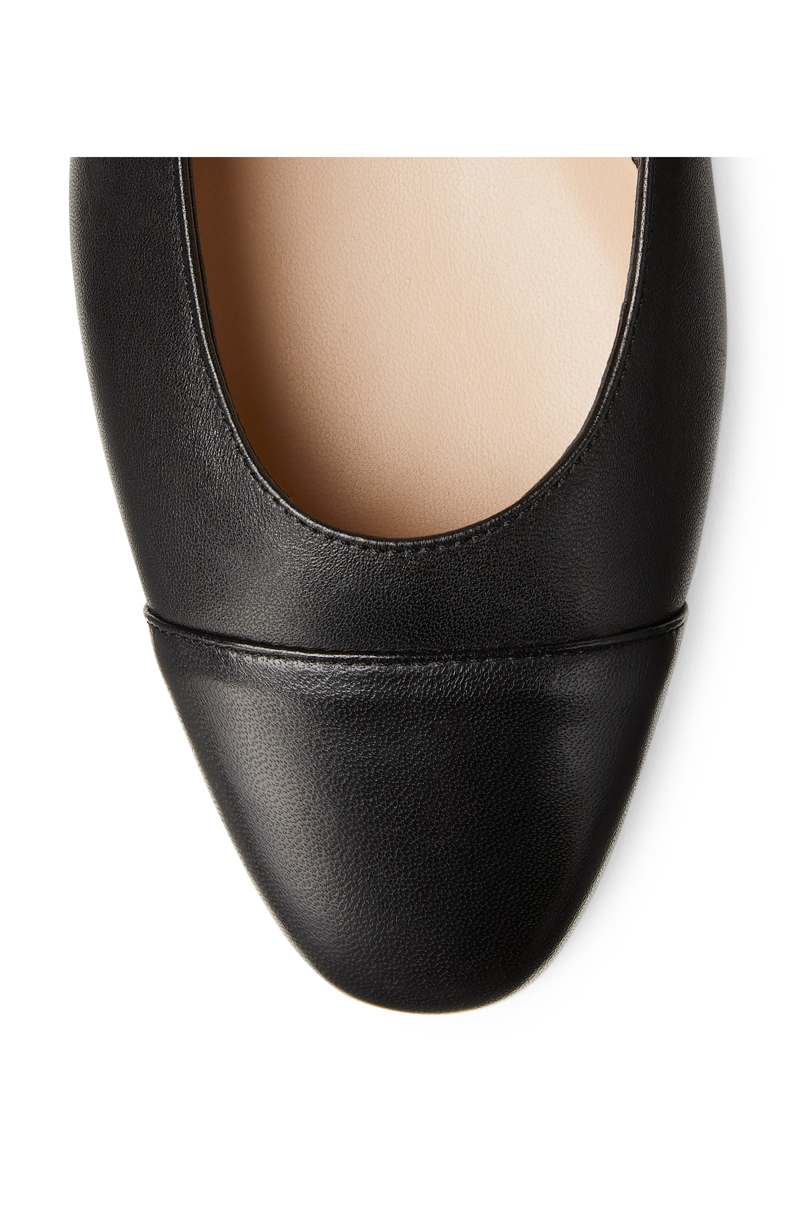 Stuart Weitzman Imitation Pearl Embellished Flat, Alternate, color, 