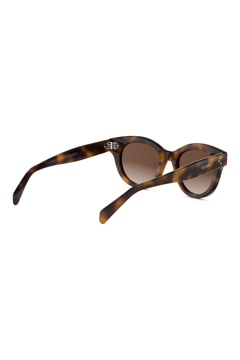 3 Dots 51mm Round Sunglasses, Alternate, color, BLONDE HAVANA / GRADIENT BROWN