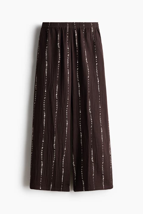 Straight Muslin Trousers