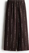 H&M Straight Muslin Trousers