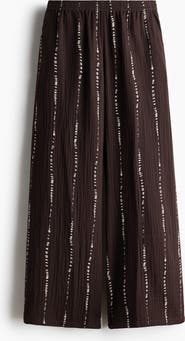 H&M Straight Muslin Trousers
