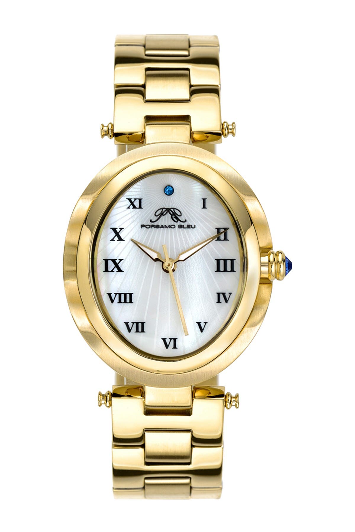 PORSAMO BLEU Women's South Sea Swarovski Crystal Bracelet Watch, 30.75mm