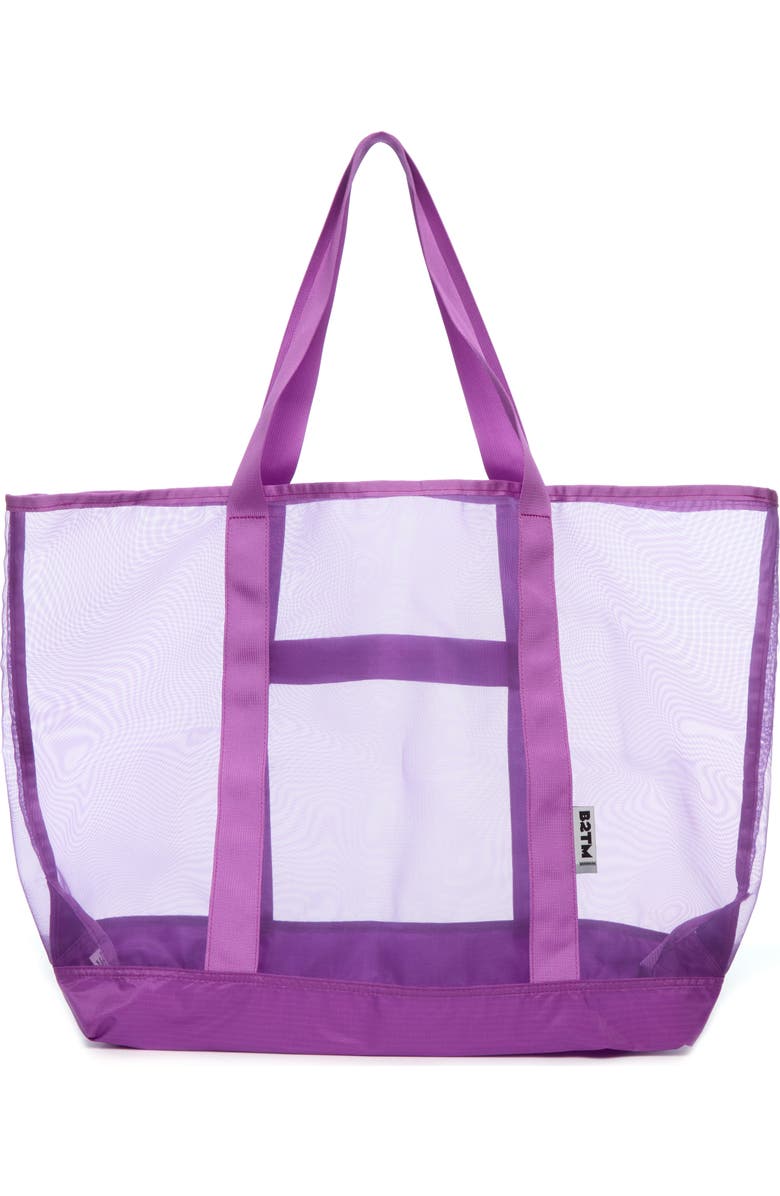 Baboon to the Moon Mesh Tote, Main, color, Electric Purple