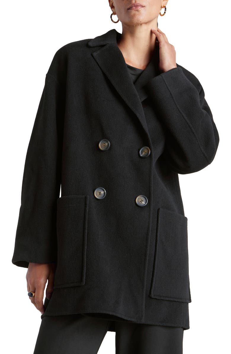 Splendid x Kate Young Wool & Cashmere Coat, Main, color, 