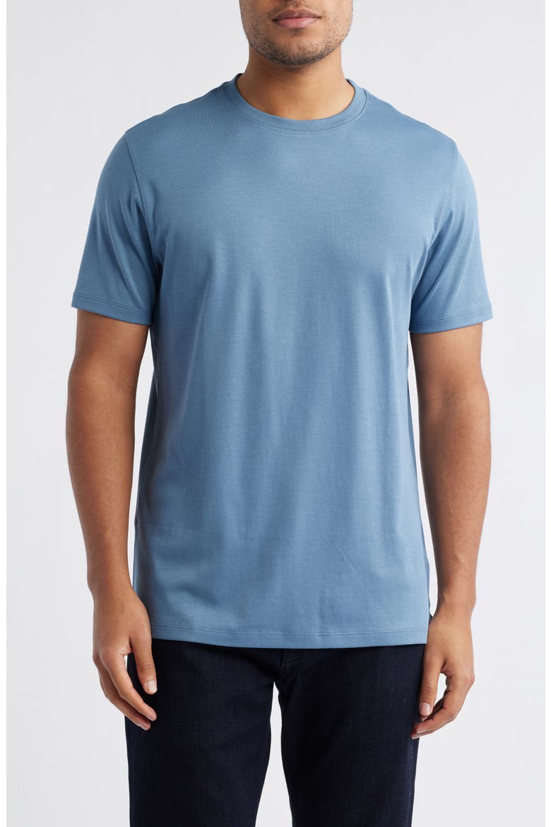 Georgia Pima Cotton T-Shirt, Main, color, BLUEFIN