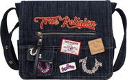 True Religion Multipatch Denim Messenger Bag