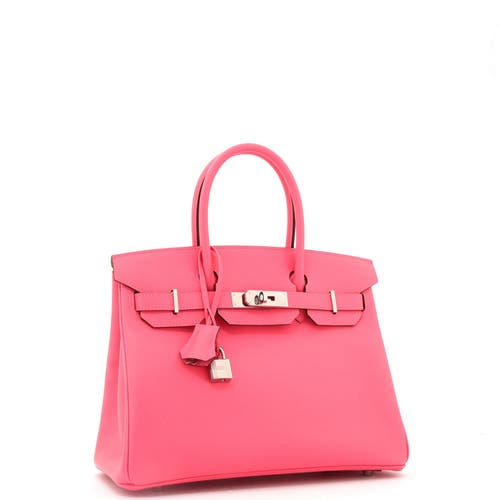 Pre-owned Hermes Hermes Birkin Handbag Pink Epsom With Palladium Hardware 30 In Pink