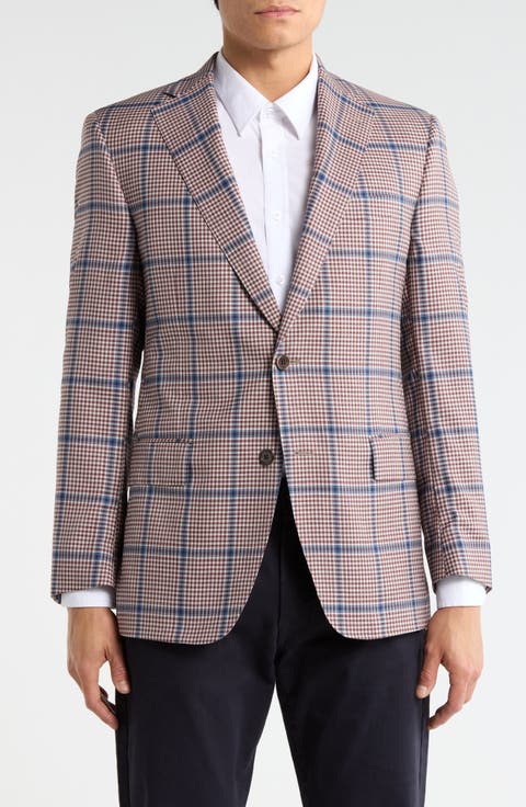 Check Wool & Silk Sport Coat