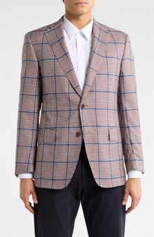 Samuelsohn Check Wool & Silk Sport Coat