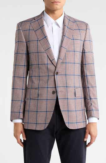 Samuelsohn Check Wool & Silk Sport Coat