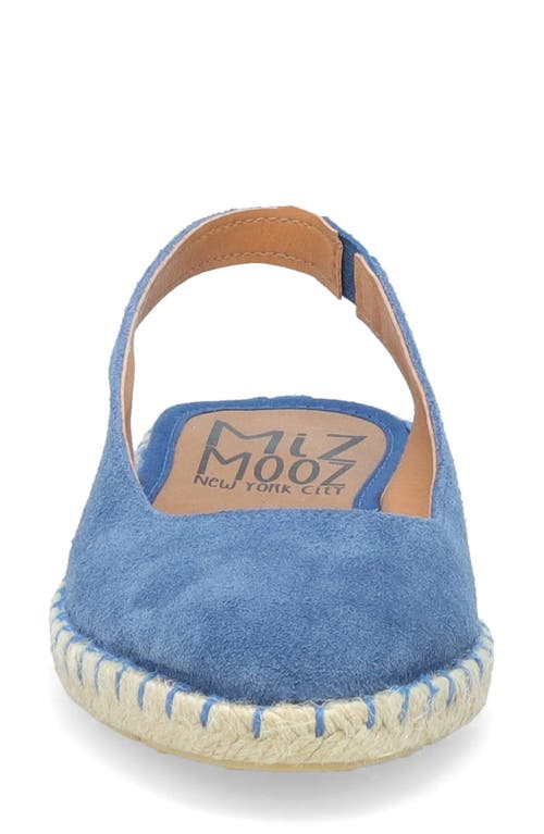 Miz Mooz Kiara Slingback Espadrille Flat In Ocean