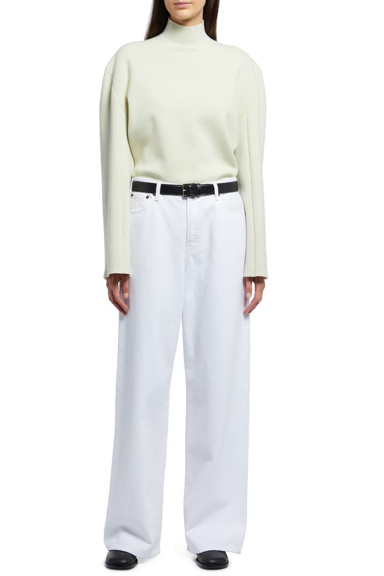 Egli Wide Leg Jeans, Alternate, color, WHITE