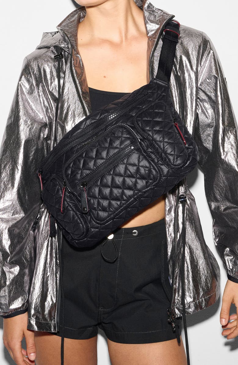 MZ Wallace Extralarge Metro Quilted Nylon Sling Bag, Alternate, color,