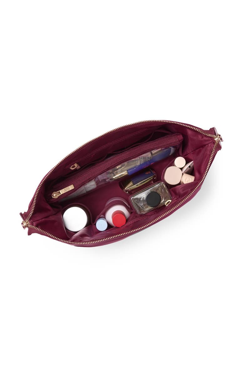 Open Toiletry Bag, Alternate, color, Grape