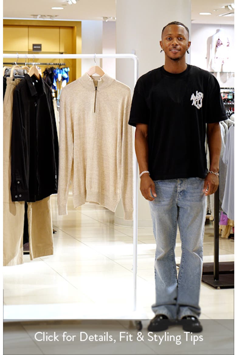 Fortrose Cotton Quarter Zip Sweater video