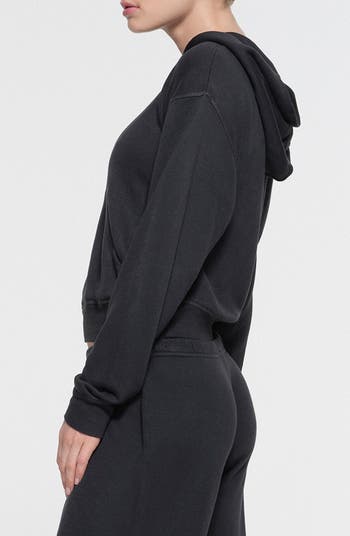 Sport French Terry Crop Hoodie