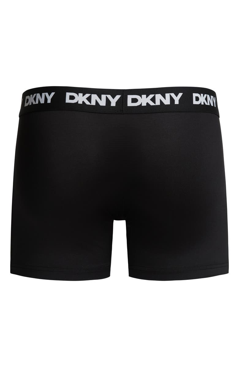 DKNY 3-Pack Soft Touch Boxer Briefs, Alternate, color, Black/ Black/ Black