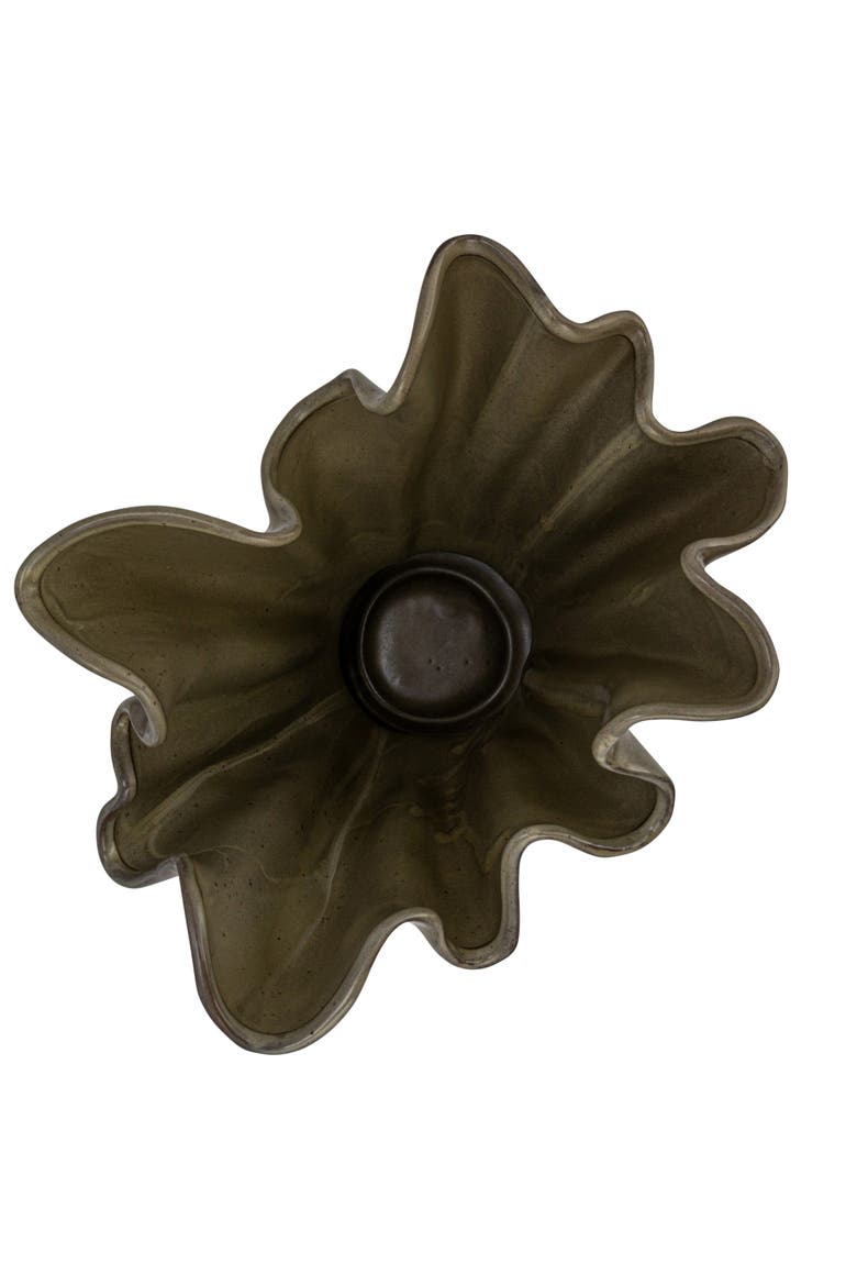 Ruffled Vase, Alternate, color, Green