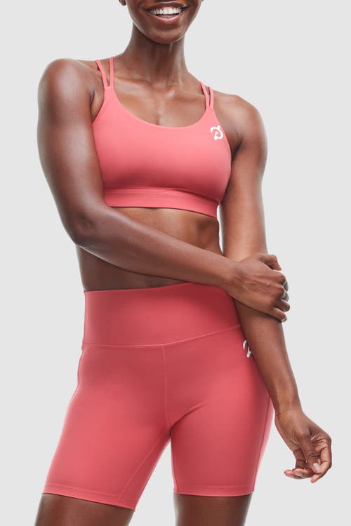 Peloton Cadent Strappy Elevate Bra In Brick Red