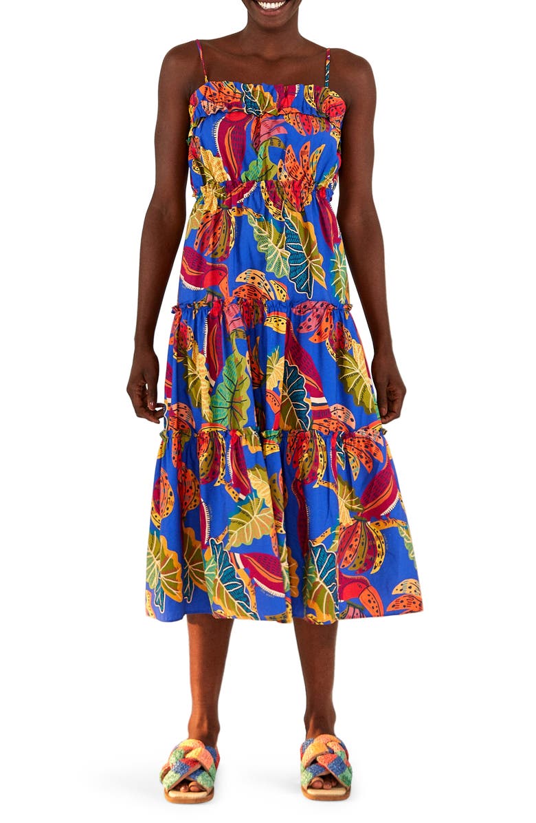 FARM Rio Tropical Banana Print Sundress, Main, color, 