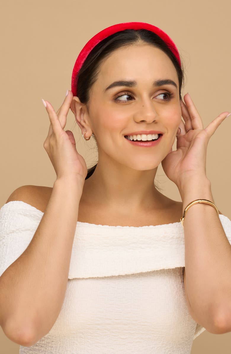 Kitsch 3-Pack Assorted Velvet Headbands, Alternate, color, Multi Pink