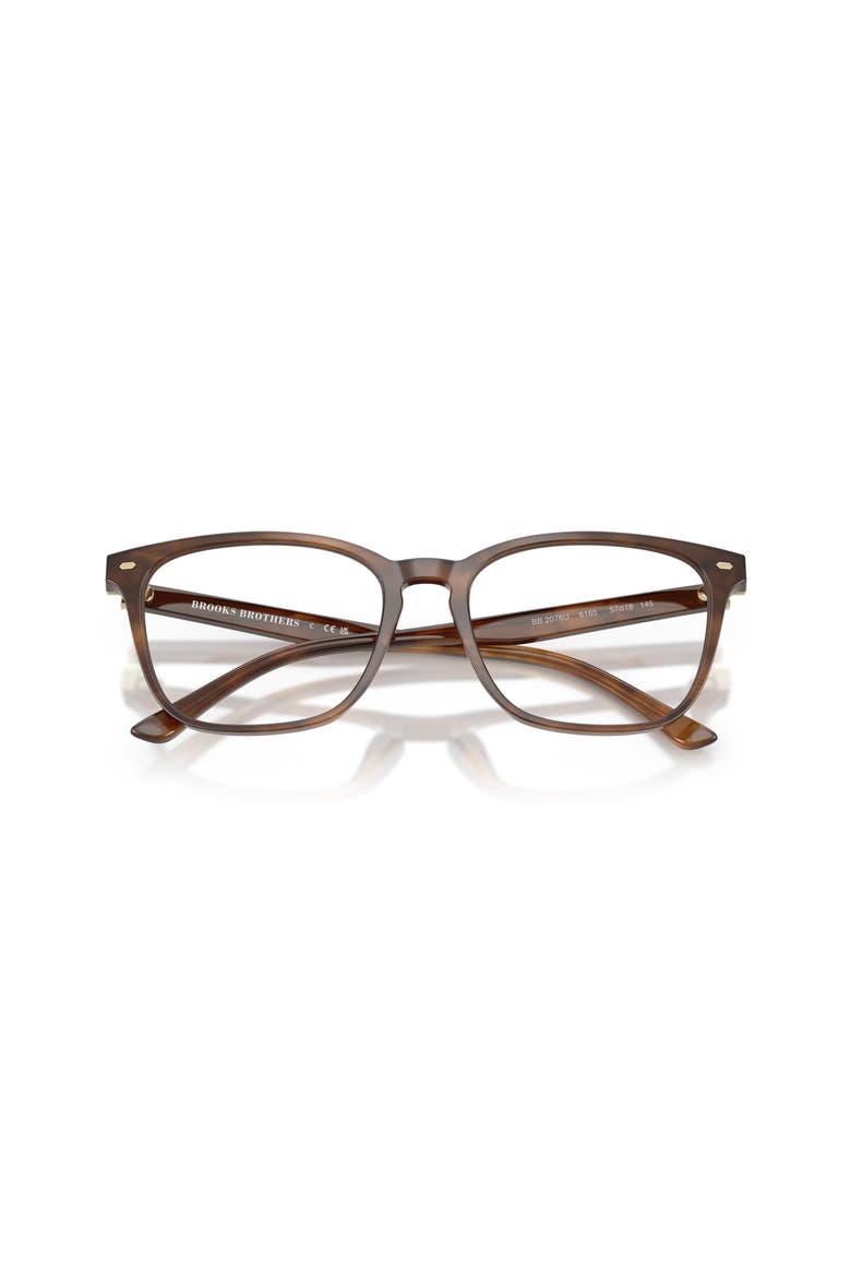 55mm Square optical glasses, Alternate, color, Brown