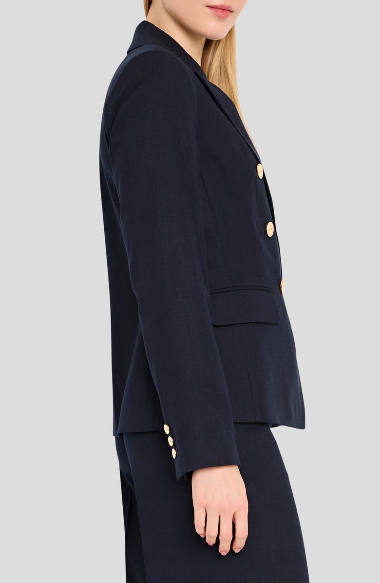 Tahari ASL Double Breasted Blazer, Alternate, color, New Navy